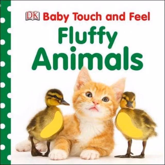 DK Baby Touch & Feel Fluffy Animals Multicolour Board Book