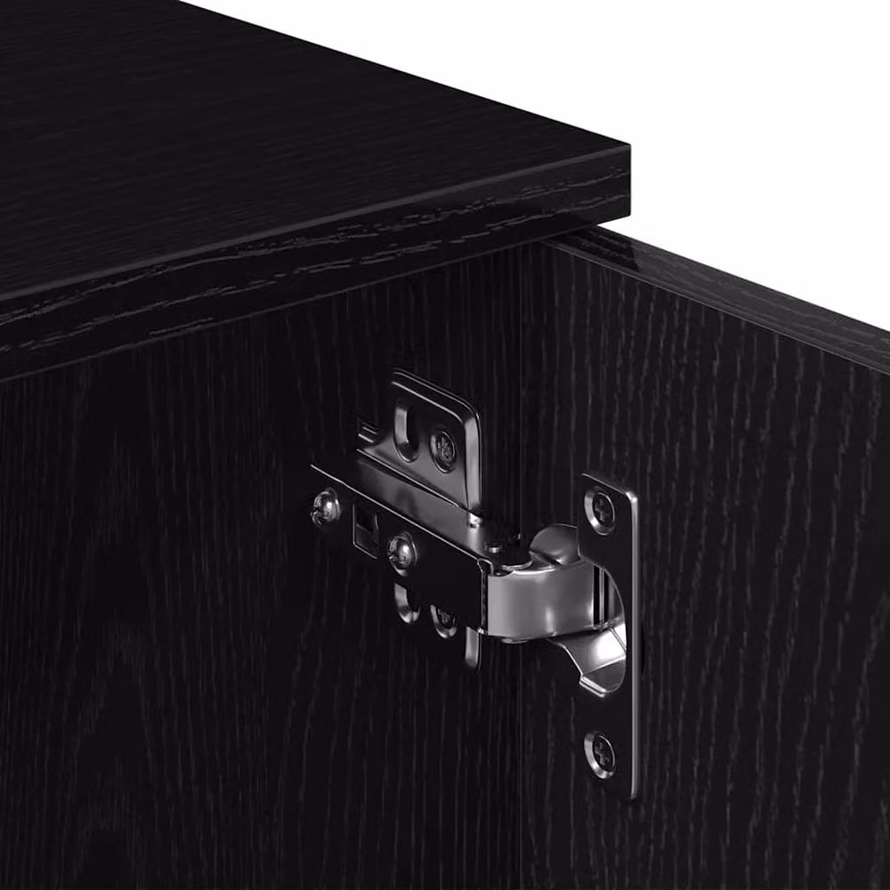 Berkfield Home Modern Black Oak TV Cabinet, W/D/H: 102 x 30 x 37.5 cm – 3