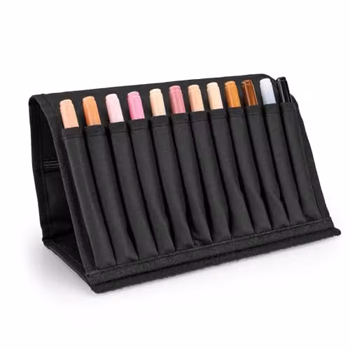 Copic Ciao Coloured Marker Pen Wallet of 12 Multicolour Brush Tips for Art and Design – 1