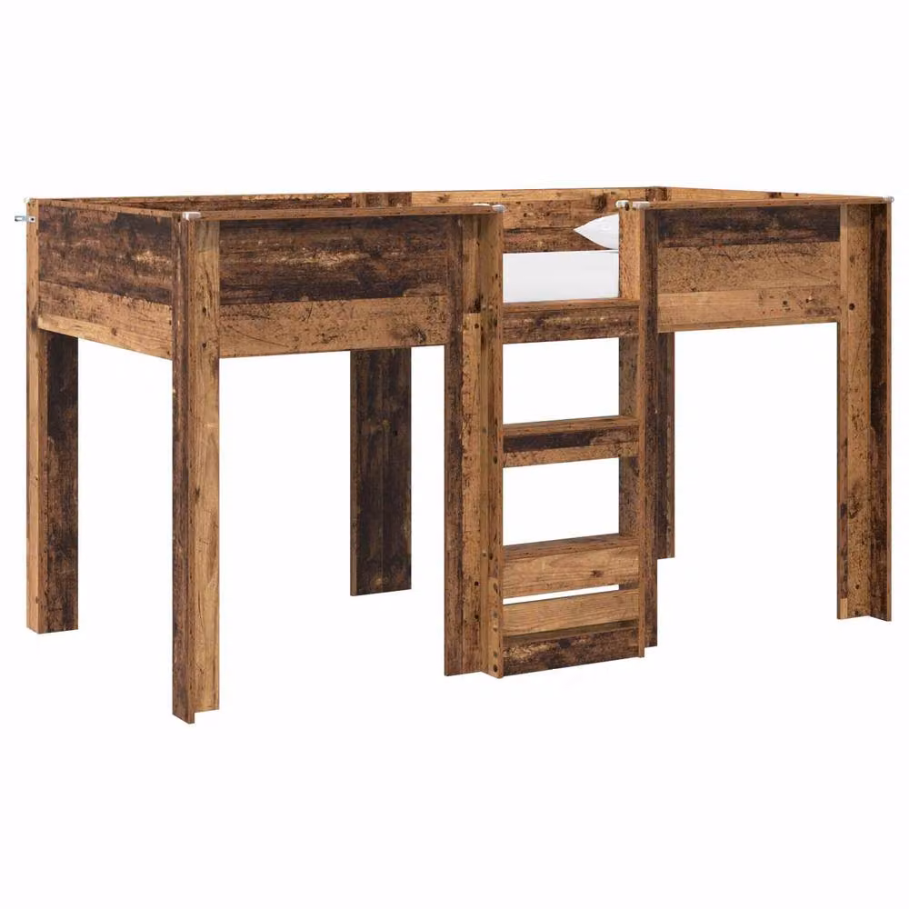 Berkfield Home Two-Level Bunk Bed for Children in Brown Engineered Wood W/D/H: 90 x 190 cm – 2