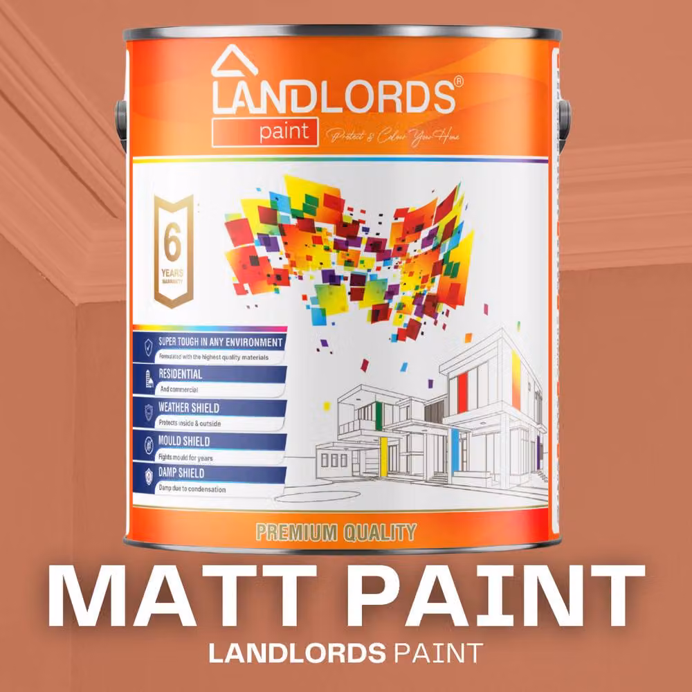 Landlords Matt Paint in Pink, 20 l – 2