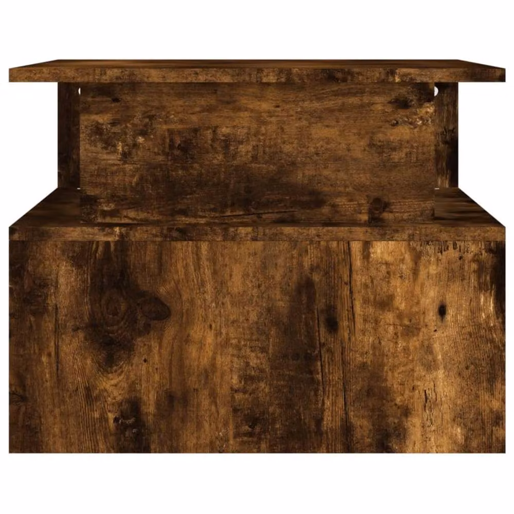 Berkfield Home Modern Rectangular Coffee Table in Smoked Oak Brown, W/D/H: 90 x 55 x 42.5 cm – 5