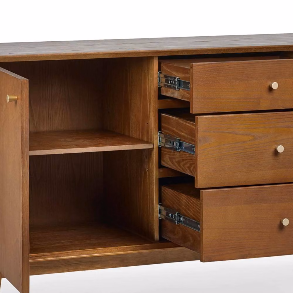 Cheshire Premium Macrae Large Ash Wood Sideboard in Brown – 4