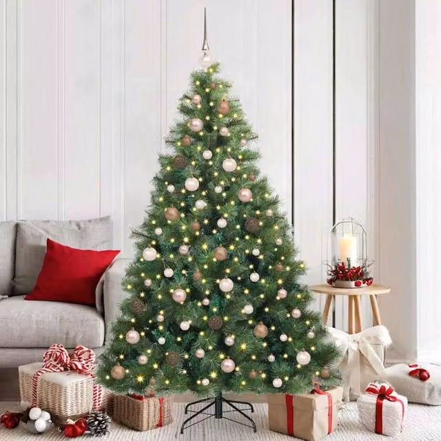 Berkfield Home Green Artificial Christmas Tree with 300 LEDs, Height: 180 cm – 1