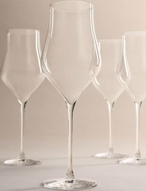 M&S Set of 4 Maxim Spritz Transparent Wine Glasses