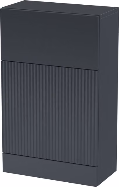 Balterley Fluted 500mm Floor Standing WC Unit in Matt Dark Grey