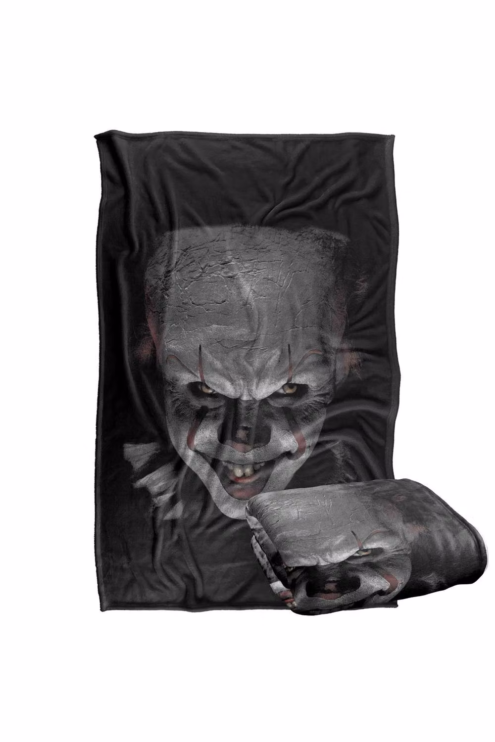 Warner Bros. It Pennywise The Clown Super Soft Fleece Throw Blanket, Multicolour, W: 152 cm, D: 127 cm – 7