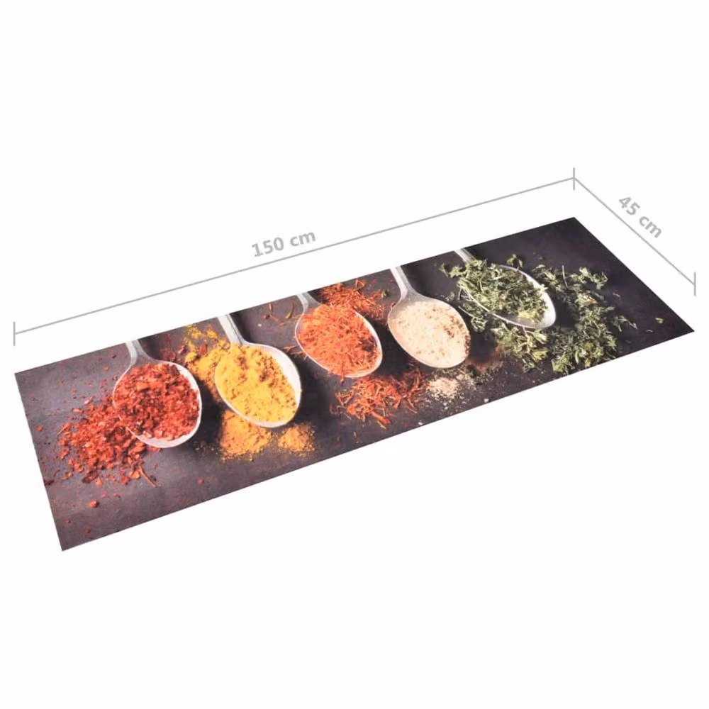 Berkfield Home Washable Spoons Kitchen Carpet, Multicolour, W: 45 cm, L: 150 cm – 2