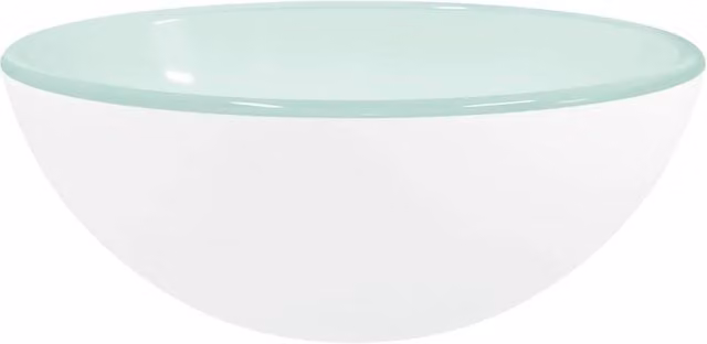 Berkfield Home White Tempered Glass Basin W: 30 cm, D: 12 cm, H: 12 cm – 1