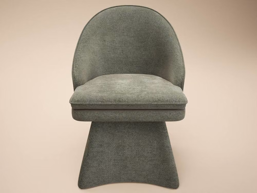 Solace+Co Aiko Green Upholstered Dining Chair with Metal Frame – 2