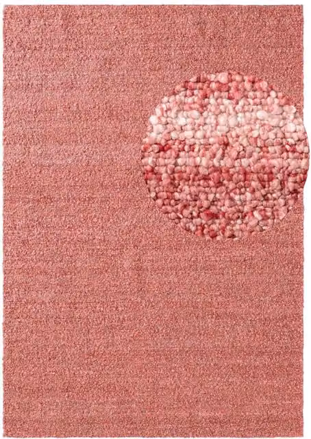 Ted Baker Portobello Soft Short Pile Runner Rug in Pink, Polyester, Length: 290 cm