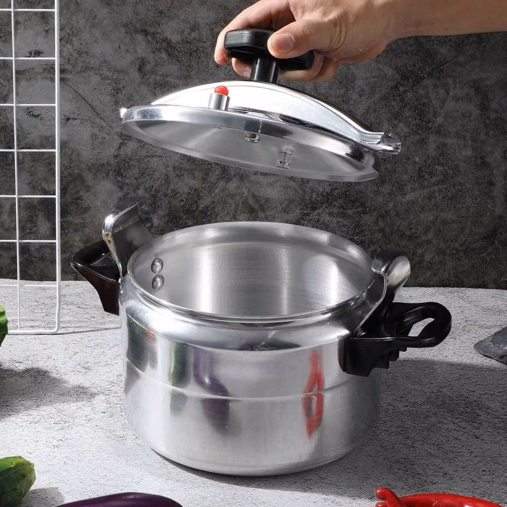 PAWNORA 11 l Uncoated Aluminium Pressure Cooker in Silver – 5