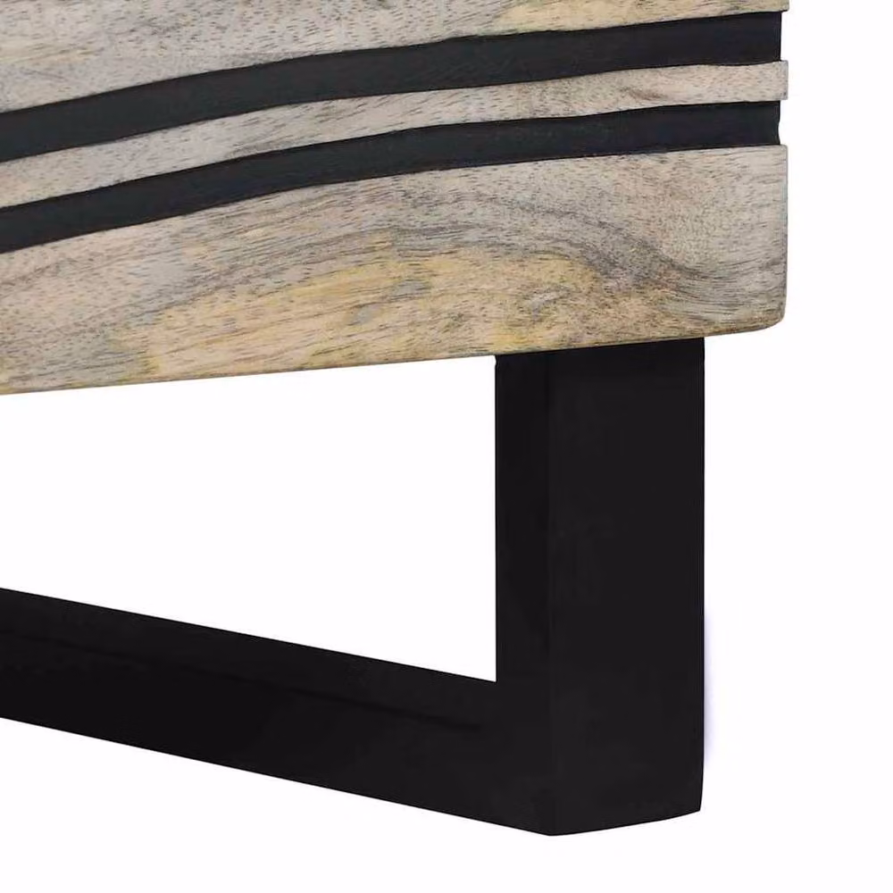 Berkfield Home Stylish Bedside Table with Drawer in White and Black, W/D/H: 40 x 33.5 x 46 cm – 8