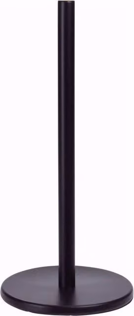 Nordara Black Stainless Steel Freestanding Kitchen Roll Holder with Weighted Non-Slip Base – 1