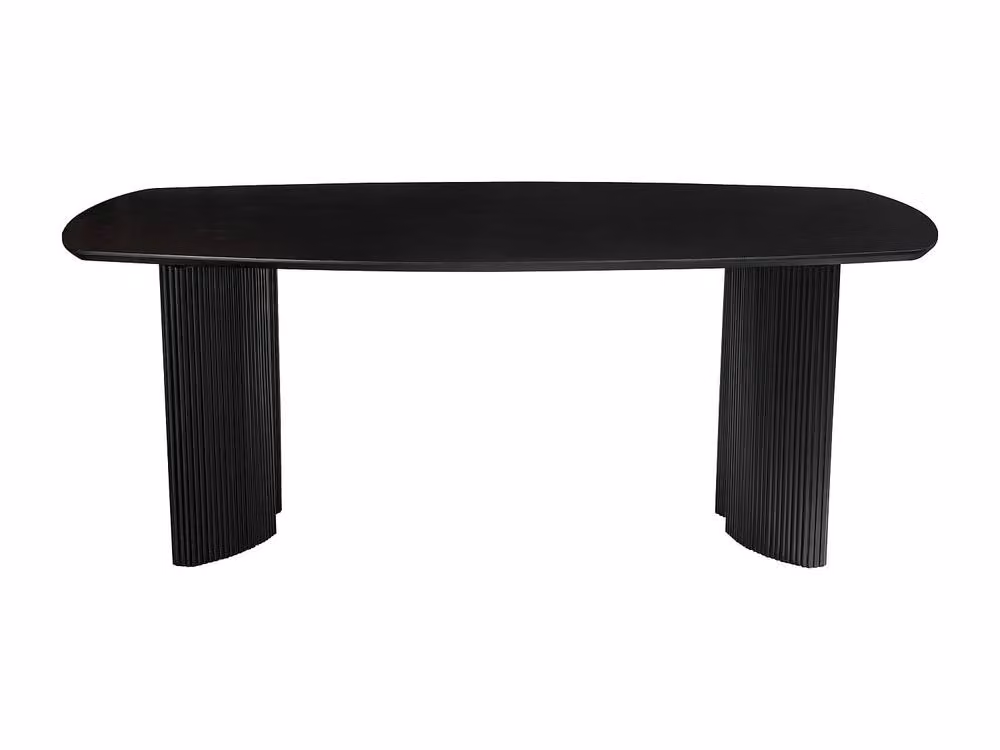 Maison Céphy TAMENIA 8-Seater Oval Dining Table in Black Lacquered Mango Wood W/D/H: 250 x 100 x 76 cm – 2
