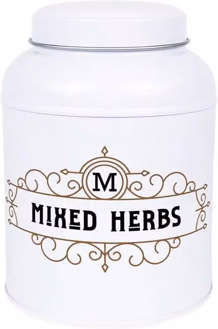 Purely Home White Metal Pepper Canister with Vintage Domed Lid, 600ml