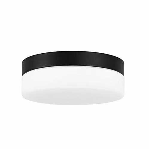 Netlighting FORLIGHT Giro LED Outdoor Flush Ceiling Light, Black, IP44 – 1