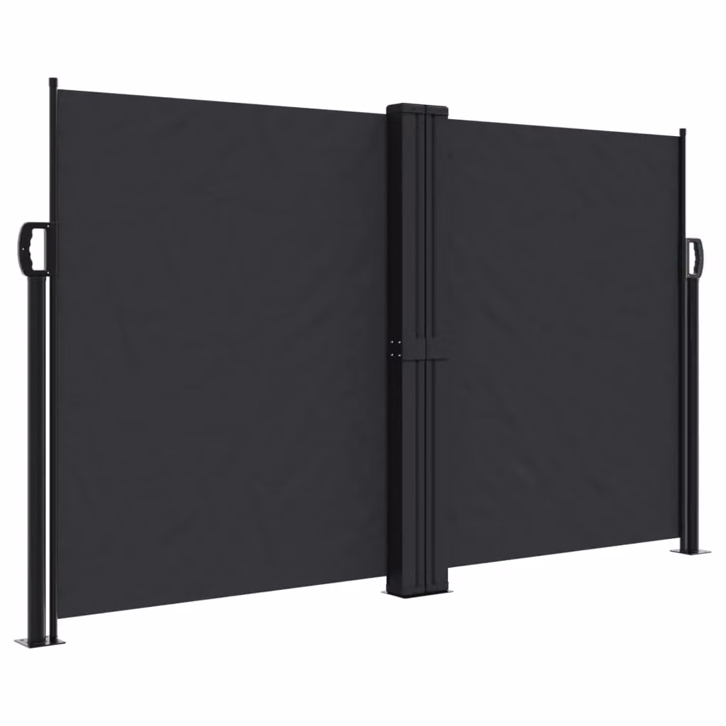 Berkfield Home Retractable Side Awning in Black, W/H: 140 x 600 cm – 2