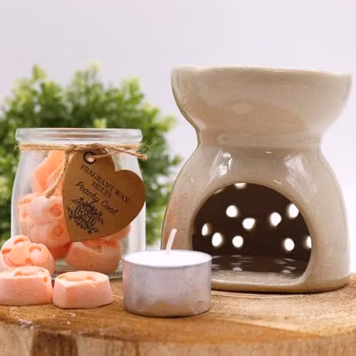 Ancient Wisdom KDMD Tree of Life Ceramic Tealight Oil Burner in Beige – 2