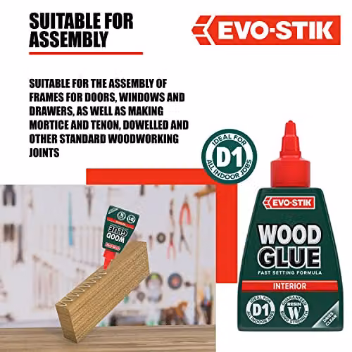 Bostik Rapid Setting PVAC Wood Glue, 290 ml, Transparent or White – 3
