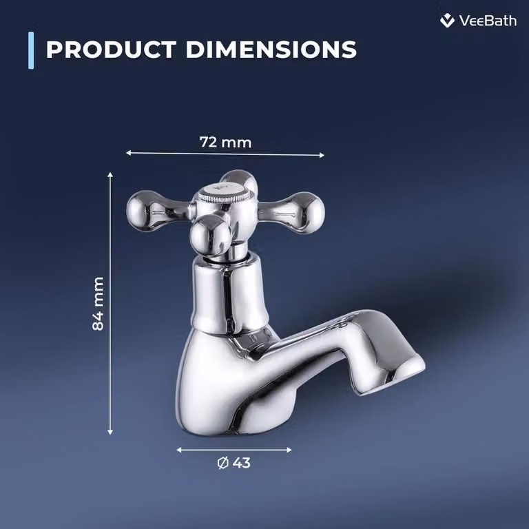 FLAVORA Traditional Two-Handle Basin Faucet in Silver Chrome