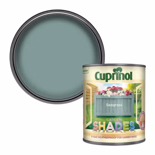 Cuprinol Garden Shades Exterior Woodcare, Seagrass Green, Matt Opaque, Weatherproof and Quick Drying – 1