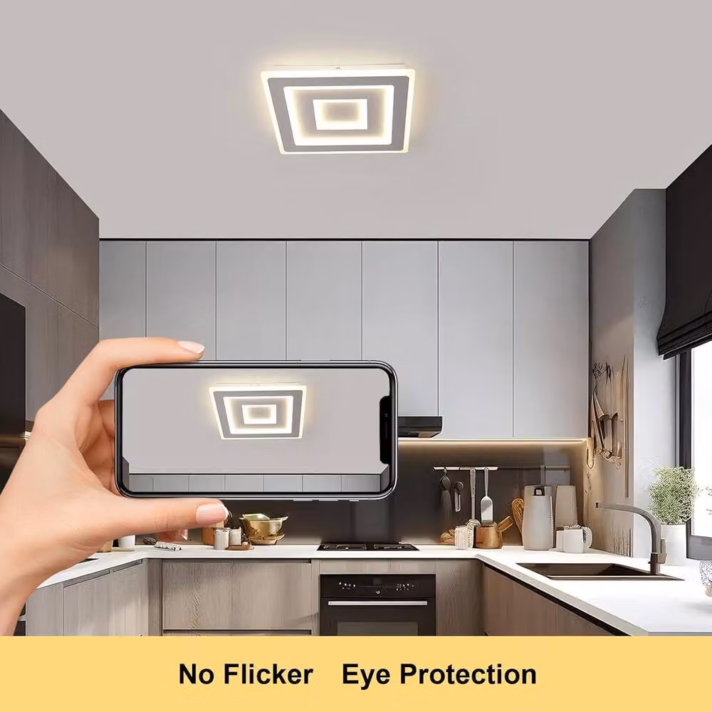 COMELY Modern Square LED Ceiling Light, 52W, 4500K, White – 2
