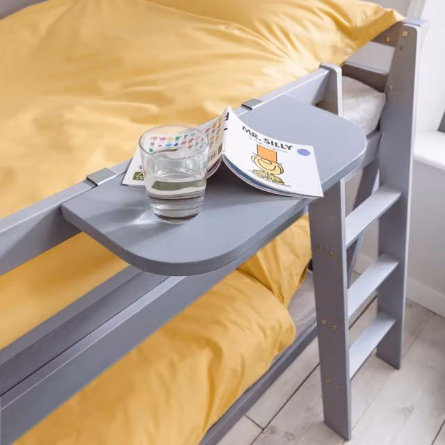 Noa and Nani Frans Wall Mounted Shelf for Cabin or Bunk Bed in Grey