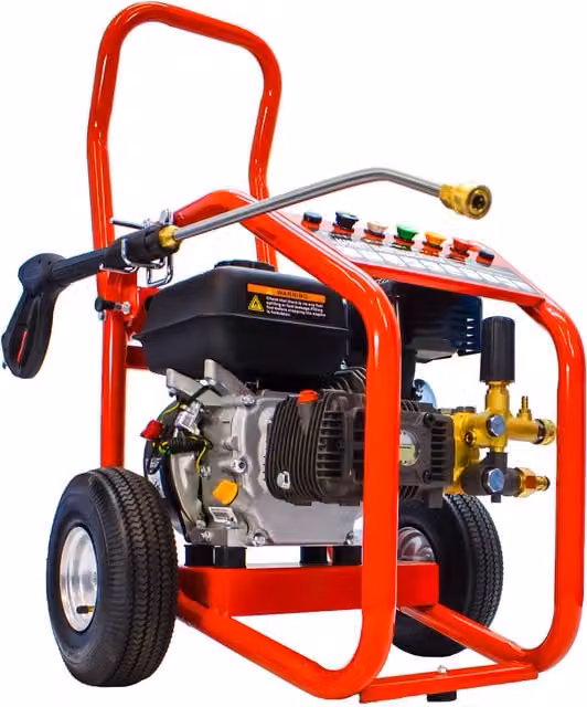 Kiam Warrior 3000P Petrol High Pressure Washer Jet Cleaner, 6.5HP, Blue