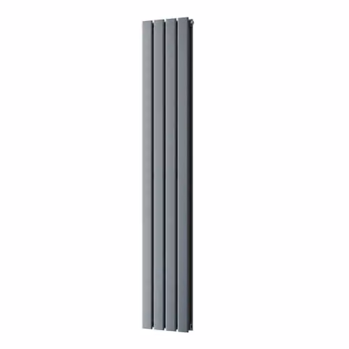 UK Radiators Typhoon Anthracite Flat Tube Vertical Designer Radiator, Enamelled Steel, H 160 cm x W 27.2 cm – 2