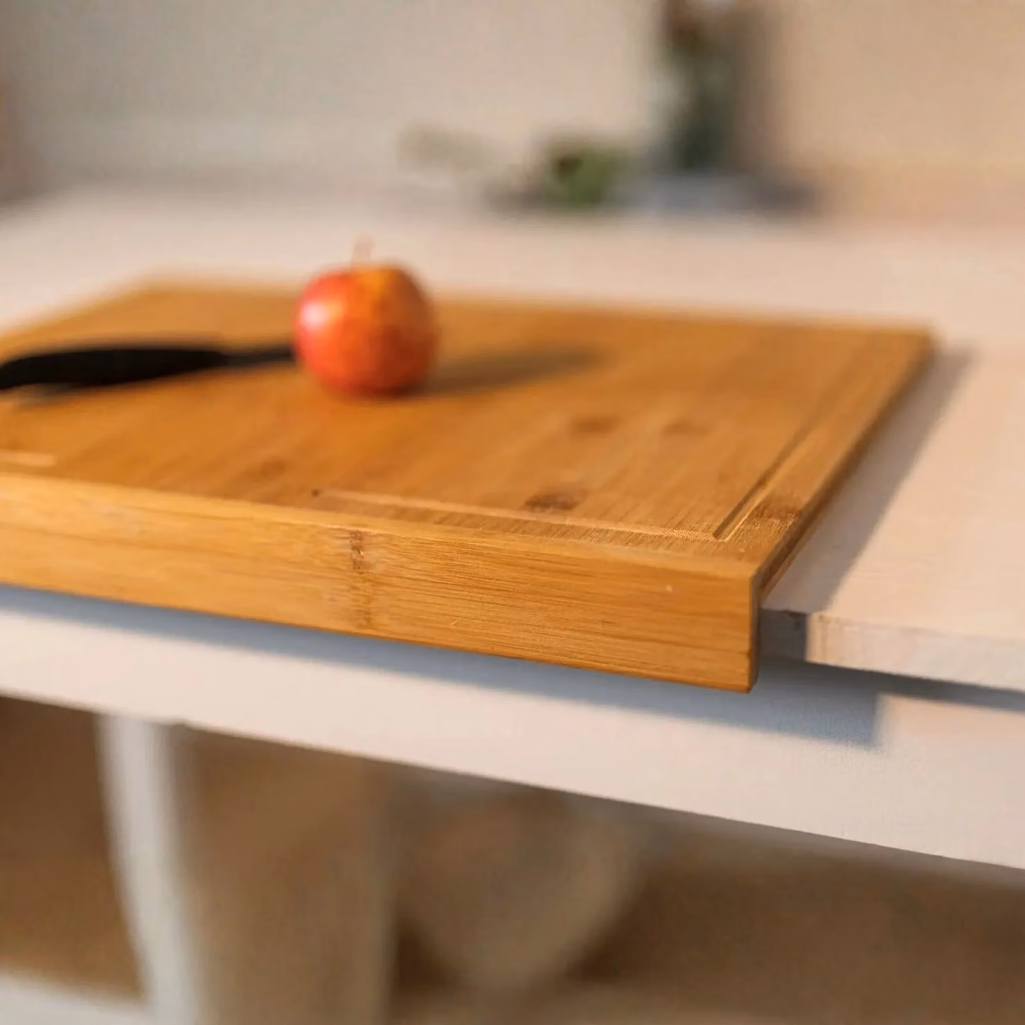 Marco Paul Hard Wearing Rectangular Wooden Chopping Board in Brown and Sand, W: 45.0 cm, D: 36.0 cm, H: 1.0 cm – 4