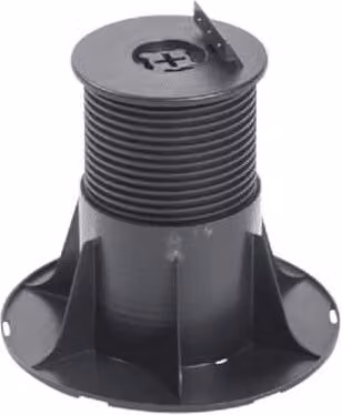 Ecoscape Black Fixed Pedestal for Composite Decking, Height: 784 mm - 894 mm