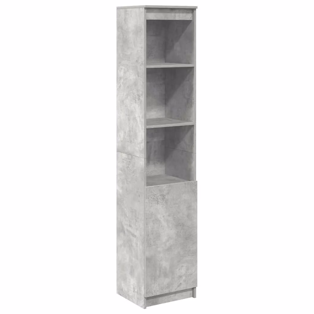 Berkfield Home Highboard in Concrete Grey, W/D/H: 37.5 x 35 x 180 cm – 2