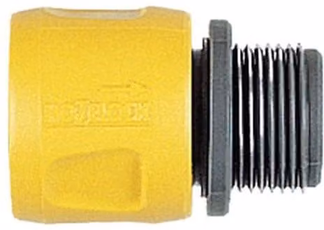 Hozelock Flat and Spiral Hose Adaptor, Yellow