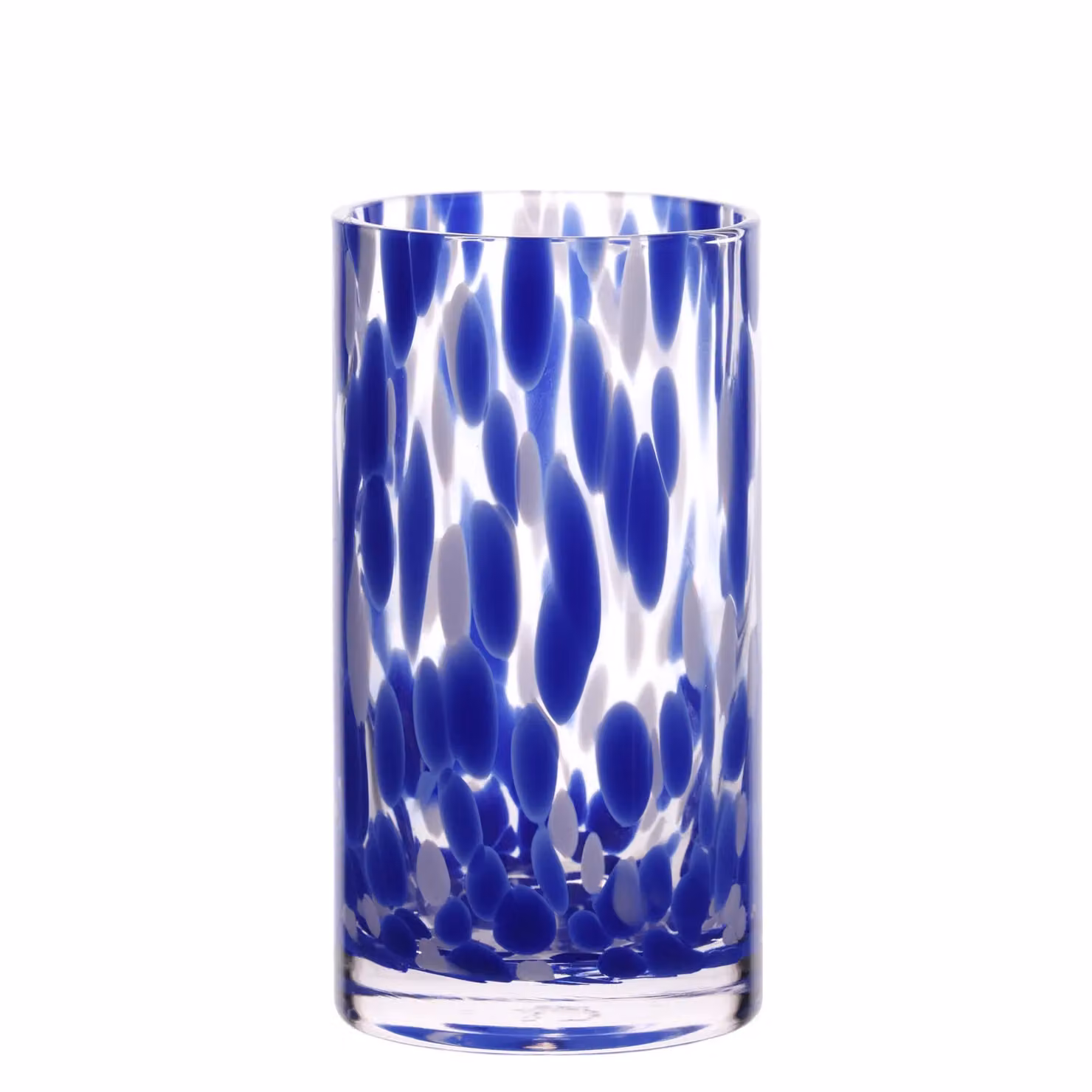 Hestia Blue and White Tortoise Shell Hi Ball Tumbler Glass Set of 2 – 2