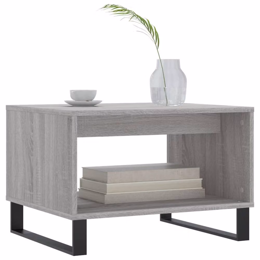 Berkfield Home Grey Sonoma Coffee Table, W: 60 cm, D: 50 cm, H: 40 cm – 3