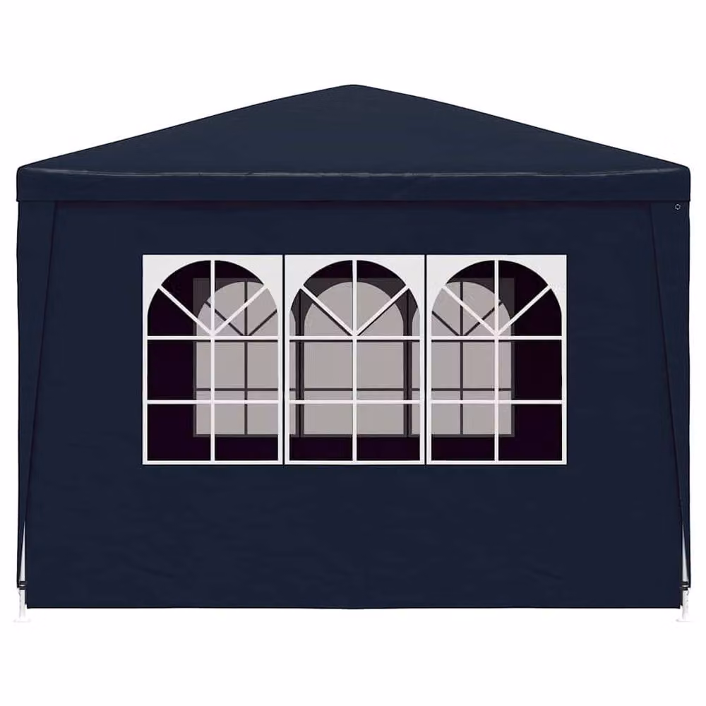 Berkfield Home Party Tent in Navy Blue with Windows, W/D/H: 300 x 300 x 300 cm – 3