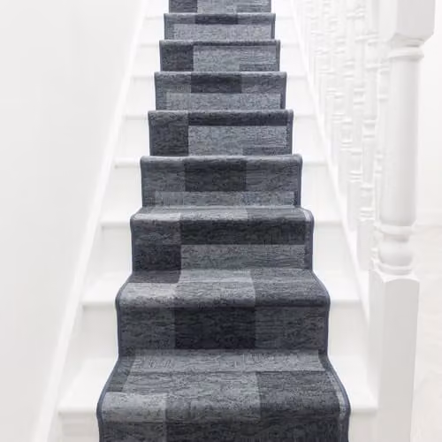 runrug Icona Hardwearing Stair Runner Rug in Graphite Grey, W: 100 cm x L: 690 cm – 2