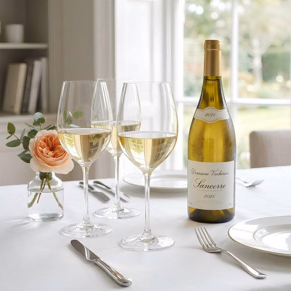 Argon Tableware Mayfair Lead-Free Crystal White Wine Glasses, 350ml, Pack of 6, Clear – 2