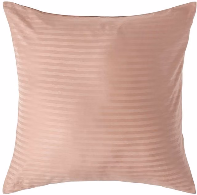 Homescapes Plain Beige and Yellow Combed Cotton Percale Pillowcase, W/D/H: 60 x 80 cm