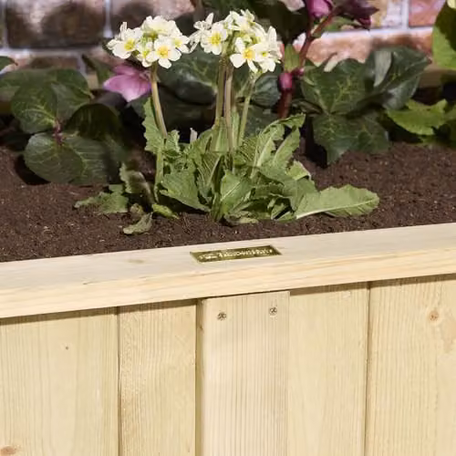 Rowlinson Signature Heritage Raised Deep Root Trough Planter in Brown, W: 190 cm, D: 70 cm, H: 31.6 cm – 4