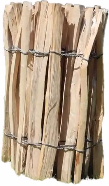 Brown Chestnut Heavy Duty Paling Fence Roll with Steel Wire, Height: 150 cm