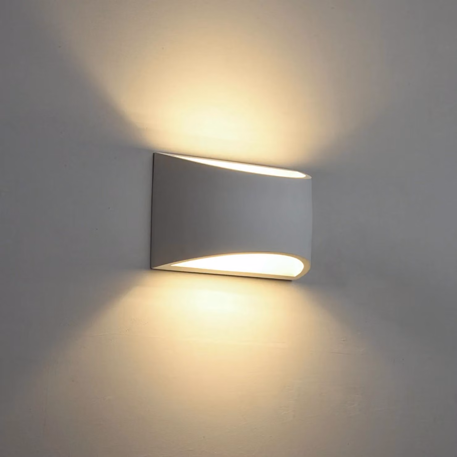 First Choice Lighting Marmo White Plaster G9 Wall Light – 2