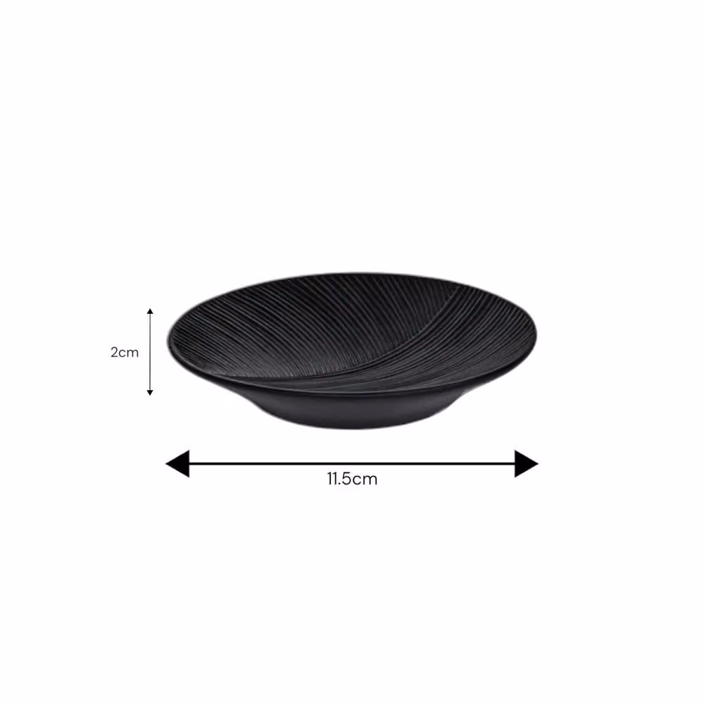 Showerdrape Ripple Textured Soap Dish in Black – 2