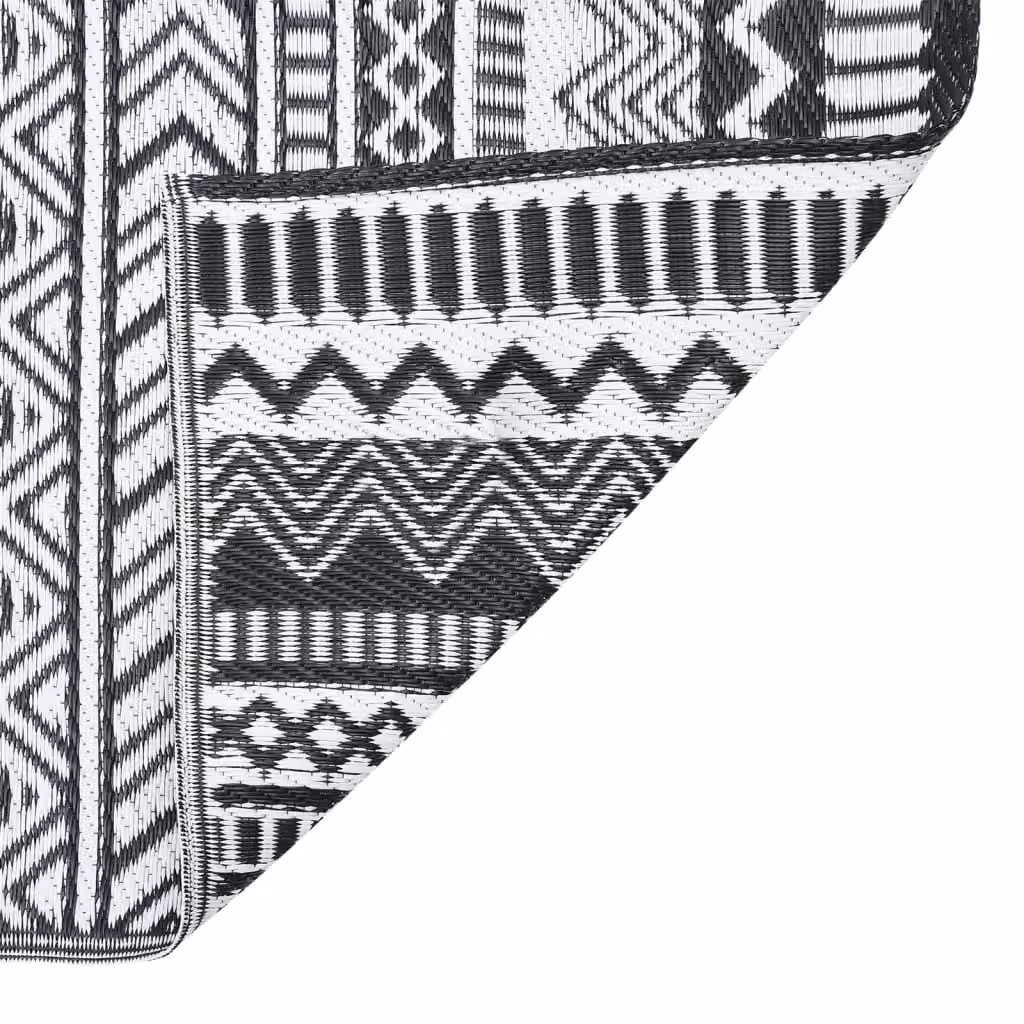 Berkfield Home Black Outdoor Polypropylene Rectangular Rug W: 160 cm, D: 230 cm – 4