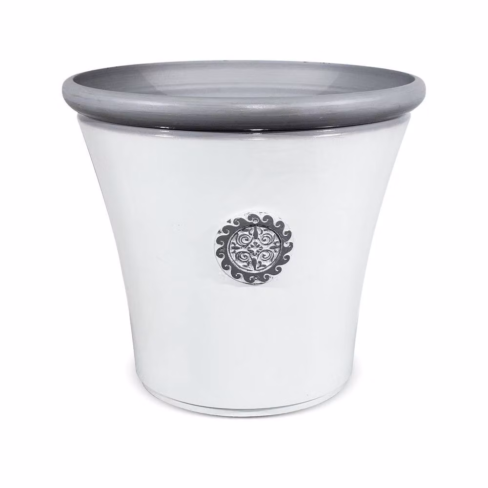 Primrose Tuscan Round Planter in White, Diameter: 56 cm – 2