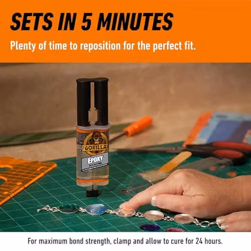 Gorilla Rapid Setting Transparent Epoxy 25 ml – 3