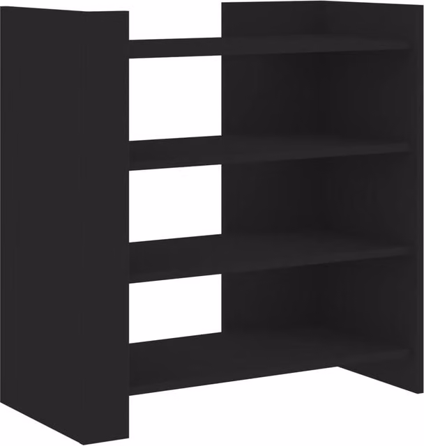 Berkfield Home Modern Black Matt Sideboard, W/D/H: 73.5 x 35 x 75 cm – 1
