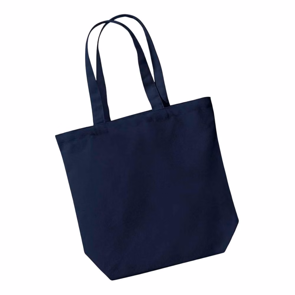 Westford Mill Camden Fairtrade Shopper in Navy Blue W/D/H: 38 x 12 x 12 cm – 2