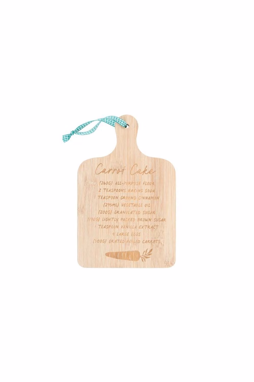 KDMD Carrot Cake Recipe and Rectangular Bamboo Serving Board in Brown – 2